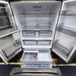 Samsung Bespoke 30 cu. ft. Standard Depth 3-Door French Door Smart Refrigerator in White Glass with Beverage Center - Image 3