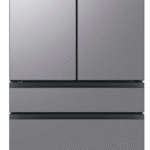 Samsung - BESPOKE 29 cu. ft. 4-Door French Door Smart Refrigerator with Beverage Center - Stainless Steel